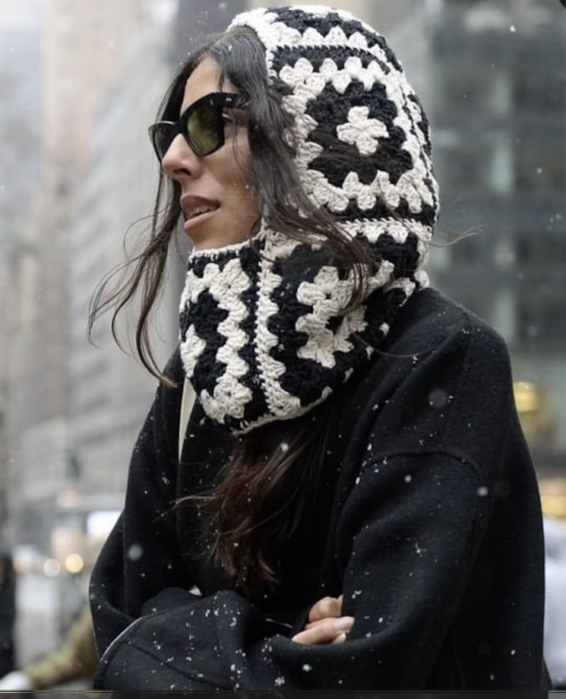 Balaclava black and white
