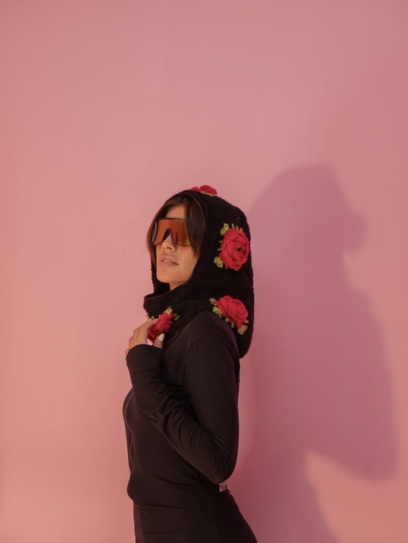Balaclava Black in Rose