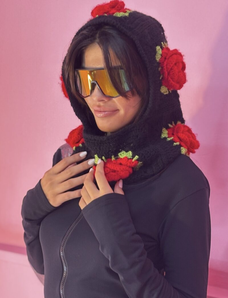 Balaclava Black in Rose