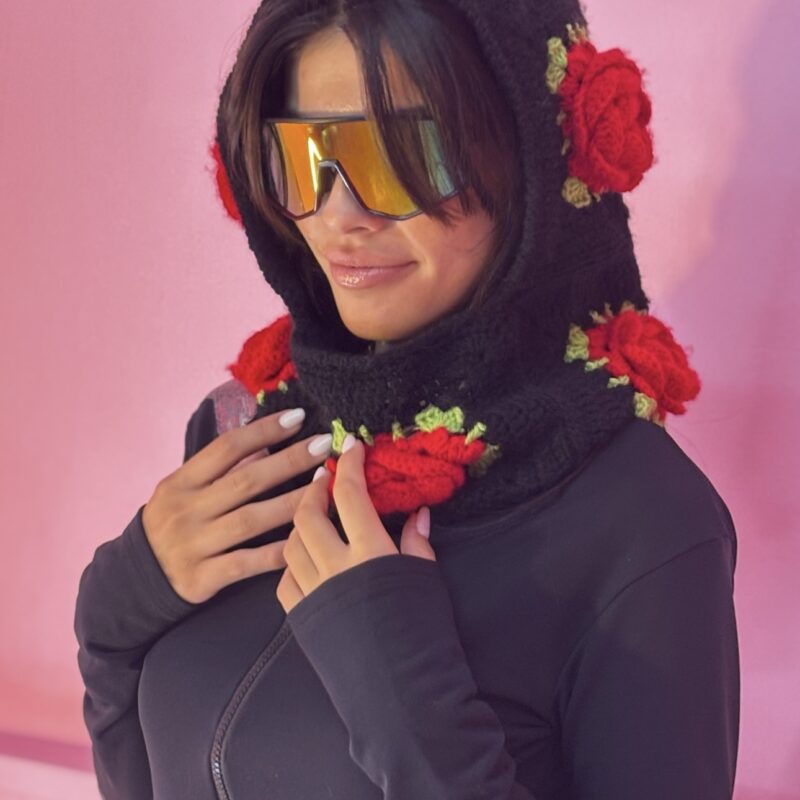 Balaclava Black in Rose