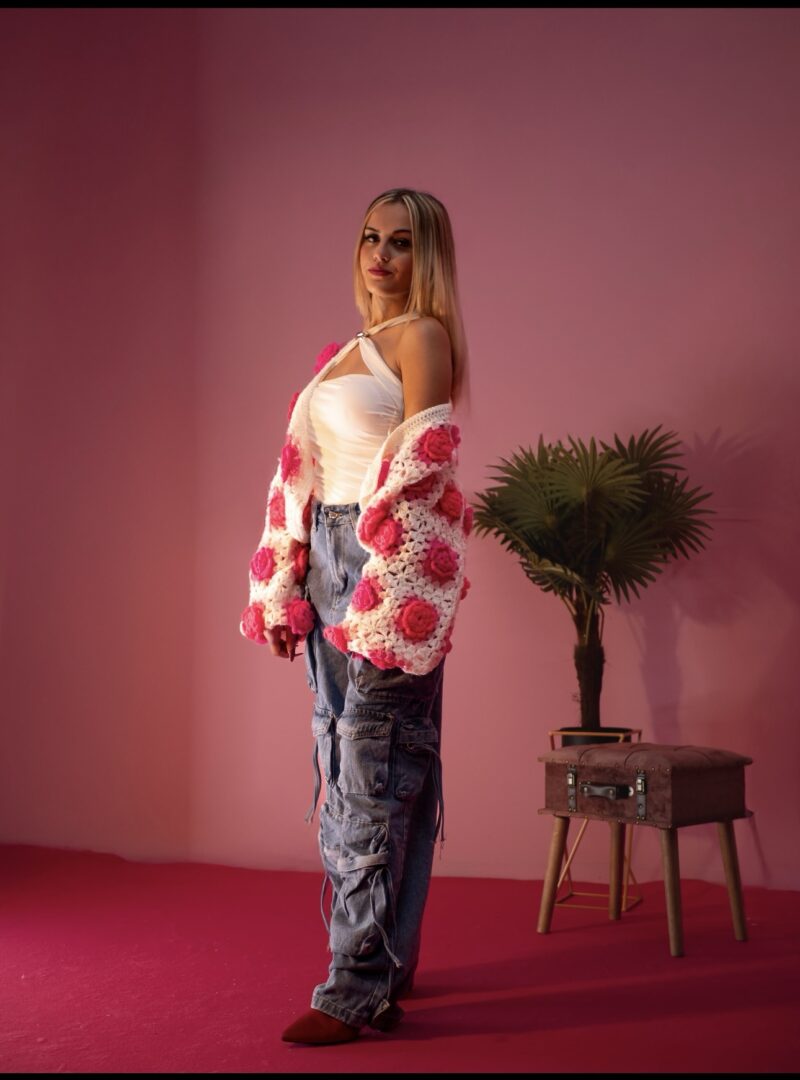 Cardigan rose