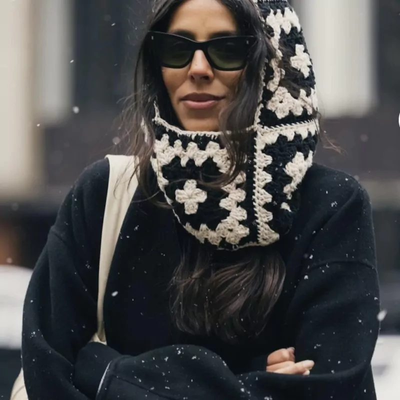 Balaclava black and white
