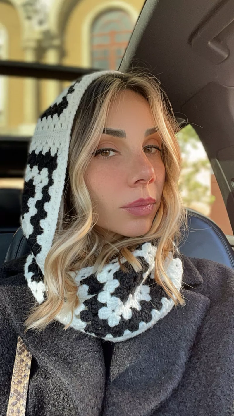 Balaclava Bianco e nero